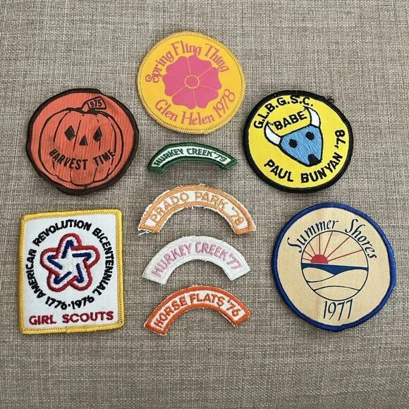 113 Vintage Misc State Park CA Patches Girl Scout Merit Badges 70s 00s READ
